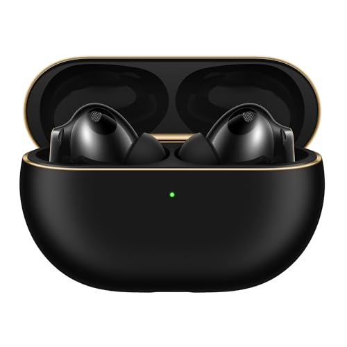 HUAWEI FreeBuds Pro 4, Dual-Treiber True Sound, Stabile & klare Anrufe, Intelligente dynamische ANC, Silbernes Saiten-Design, Kopfbewegungsbasierte Steuerung, Kompatible mit Android & iOS, Schwarz von HUAWEI