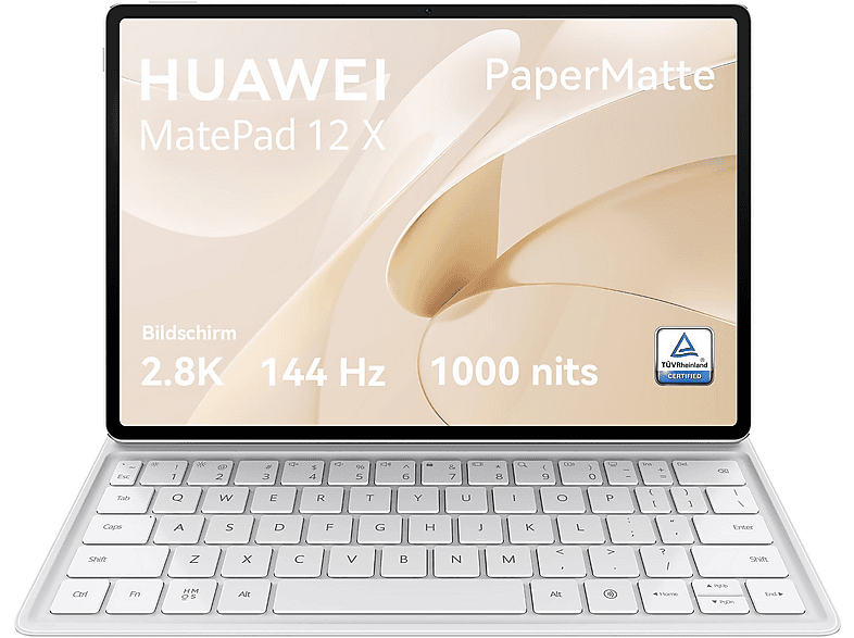 HUAWEI MatePad 12 X, mit abnehmbarer Tastatur, PaperMatte Display, Tablet, 256 GB, Zoll, Weiß HUAWEI MatePad 12 X, mit abnehmbarer Tastatur, PaperMatte Display, Tablet, 256 GB, Zoll, Weiß von HUAWEI