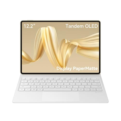 HUAWEI MatePad Pro 12,2“+Glide Tastatur, PaperMatte EditionTablet, 2.8K Tandem OLED FullView Display, Bildwiederholfrequenz von 144 Hz, 12GB+512GB,10.100 mAh Akku, Professionelle GoPaint App, Golden HUAWEI MatePad Pro 12,2“+Glide Tastatur, PaperMatte EditionTablet, 2.8K Tandem OLED FullView Display, Bildwiederholfrequenz von 144 Hz, 12GB+512GB,10.100 mAh Akku, Professionelle GoPaint App, Golden von HUAWEI