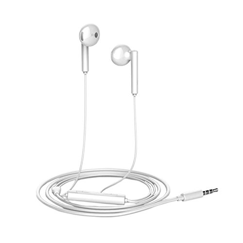 HUAWEI Original Huawei AM-115 Headset in Weiß für Huawei P9 Lite Kopfhörer mit Lautstärkeregler und Mikrofon von HUAWEI