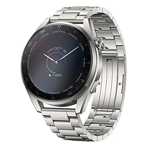 HUAWEI Watch 3 Pro- 4G Smartwatch, 1.43'' AMOLED Display, eSIM Telefonie, 5 Tage Akkulaufzeit, 24/7 SpO2 & Herzfrequenzmessung, GPS, 5ATM, 30 Monate Garantie, Edelstahlarmband, 46mm HUAWEI Watch 3 Pro- 4G Smartwatch, 1.43'' AMOLED Display, eSIM Telefonie, 5 Tage Akkulaufzeit, 24/7 SpO2 & Herzfrequenzmessung, GPS, 5ATM, 30 Monate Garantie, Edelstahlarmband, 46mm von HUAWEI