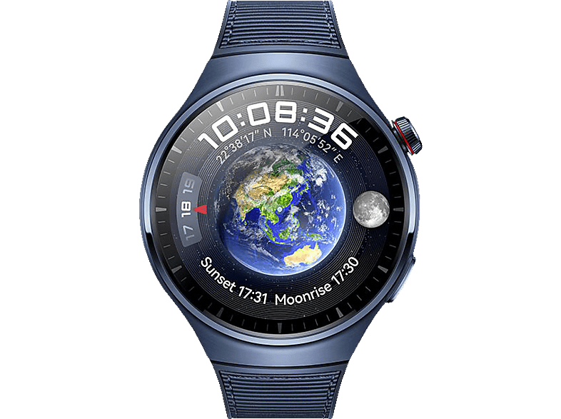 HUAWEI Watch 4 Pro Smartwatch Leder, 140-210 mm, Ozeanblau von HUAWEI