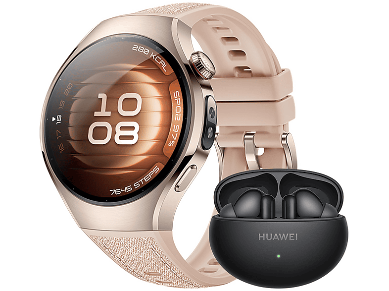 HUAWEI Watch 5 42 + Freebuds 6i Smartwatch Kompositarmband, 120-190 mm, Stellar Beige HUAWEI Watch 5 42 + Freebuds 6i Smartwatch Kompositarmband, 120-190 mm, Stellar Beige von HUAWEI