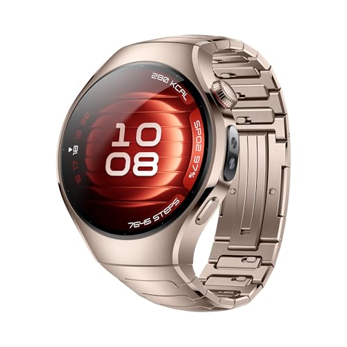 HUAWEI Watch 5 Smartwatch, X-TAP-Technologie, SpO2 an der Fingerspitze, Health Glance, EKG, HRV, eSIM, Zwei Akkumod, Bis zu 7 Tage Akkulaufzeit, Kompatibel mit Android™ & iOS, 42mm, Dämmerlicht von HUAWEI