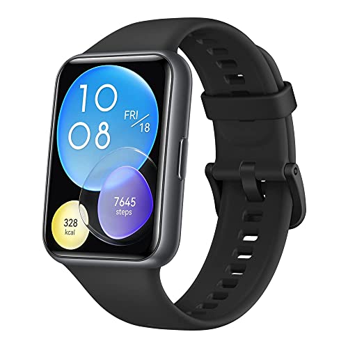HUAWEI WATCH FIT 2 SmartWATCH, 1,74 Zoll HUAWEI FullView-Display, Blautooth-Anrufe, Gesundheitsmanagement, Lange Akkulaufzeit, Animierte Quick-Workouts, SpO2-Erfassung, Deutsche Version, Schwarz HUAWEI WATCH FIT 2 SmartWATCH, 1,74 Zoll HUAWEI FullView-Display, Blautooth-Anrufe, Gesundheitsmanagement, Lange Akkulaufzeit, Animierte Quick-Workouts, SpO2-Erfassung, Deutsche Version, Schwarz von HUAWEI