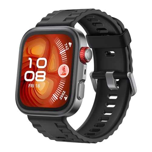 HUAWEI Watch FIT 4 Pro Smartwatch Frauen und Männer, Ultraschlankes, 1.82” Saphirglas und Titan, Gesundheit & Fitness-Tracker, EKG, Bis zu 10 Tage Akkulaufzeit, Kompatibel mit Android™ & iOS, Schwarz von HUAWEI