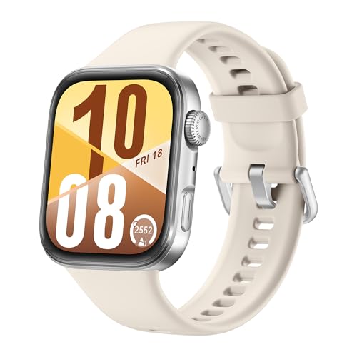 HUAWEI Watch FIT 4 Smartwatch, Sports Fitness Tracker, 5ATM Wasserdicht, Gesundheits-Insights, Bis zu 10 Tage Akku, Kompatibel mit Android™ & iOS, 30 Monate Garantie, Weiß von HUAWEI