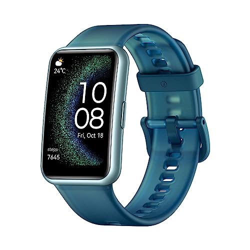 HUAWEI Watch FIT Special Edition, 1,64 Zoll HD-AMOLED-Display Smartwatch, Professionelles Gesundheitsmanagement, Integriertes GPS, Praktischer Assistent im Alltag, Deutsche Version, Aquamarine Green von HUAWEI