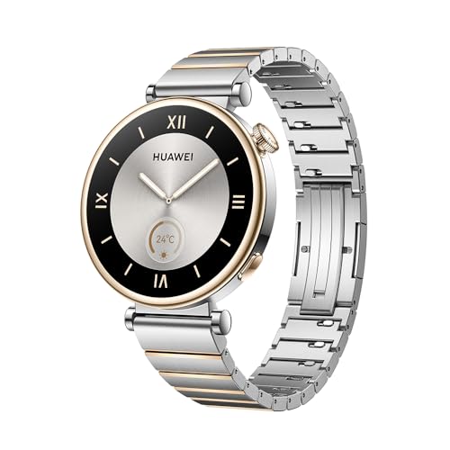 HUAWEI Watch GT 4 41mm Smartwatch, Filigranes Design, Bis zu 7 Tage Akkulaufzeit, Erweitertes 24/7 Gesundheitsmanagement, Kalorienmanagement, Kompatibel mit Android und iOS, Silber HUAWEI Watch GT 4 41mm Smartwatch, Filigranes Design, Bis zu 7 Tage Akkulaufzeit, Erweitertes 24/7 Gesundheitsmanagement, Kalorienmanagement, Kompatibel mit Android und iOS, Silber von HUAWEI