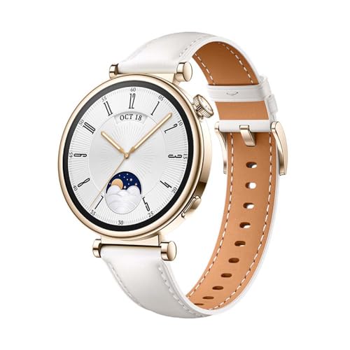 HUAWEI Watch GT 4 41mm Smartwatch, Filigranes Design, Bis zu 7 Tage Akkulaufzeit, Erweitertes 24/7 Gesundheitsmanagement, Kalorienmanagement, Kompatibel mit Android und iOS, Weiß HUAWEI Watch GT 4 41mm Smartwatch, Filigranes Design, Bis zu 7 Tage Akkulaufzeit, Erweitertes 24/7 Gesundheitsmanagement, Kalorienmanagement, Kompatibel mit Android und iOS, Weiß von HUAWEI
