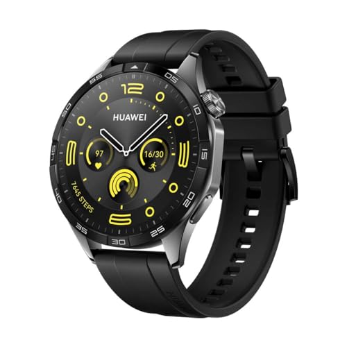 HUAWEI Watch GT 4 46mm Smartwatch, Oktagon Design, Bis zu 2 Wochen Akkulaufzeit‌, Erweitertes 24/7 Gesundheitsmanagement, Kalorienmanagement, Kompatibel mit Android und iOS, Schwarz von HUAWEI