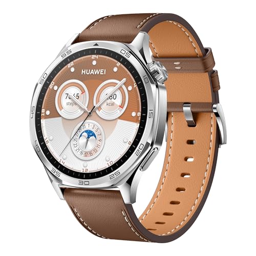 HUAWEI Watch GT 5 46 mm Smartwatch, scharfkantiges Design, brandneuer Lauf- und Radsport, Gesundheits-Tracking, bis zu 14 Tage Akkulaufzeit, kompatibel mit iOS und Android, Braun 【Amazon Exklusiv】 HUAWEI Watch GT 5 46 mm Smartwatch, scharfkantiges Design, brandneuer Lauf- und Radsport, Gesundheits-Tracking, bis zu 14 Tage Akkulaufzeit, kompatibel mit iOS und Android, Braun 【Amazon Exklusiv】 von HUAWEI