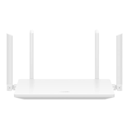 HUAWEI WiFi AX2, 5 GHz Wi-Fi 6 Unterstützung bis zu 1500 Mbit/s HarmonyOS Mesh+, Elterliche Kontrolle, 3 WAN/LAN Zugangspunkte, von HUAWEI