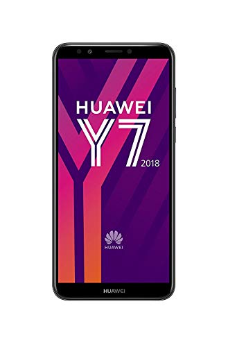 HUAWEI Y7 2018 16 GB 5,99 Zoll HD+ FullView Android 8.0 SIM-freies Smartphone, Single SIM, UK-Version, Schwarz von HUAWEI