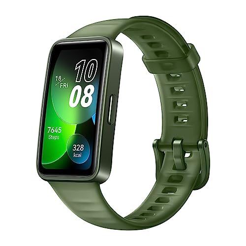 Huawei Band 8 Smartwatch, Ultraflaches Design, Schlaf-Tracking, 2 Wochen Akkulaufzeit,Gesundheits- und Fitness-Tracker, Kompatibel mit Android & iOS, Deutsche Version, Emerald Green von HUAWEI