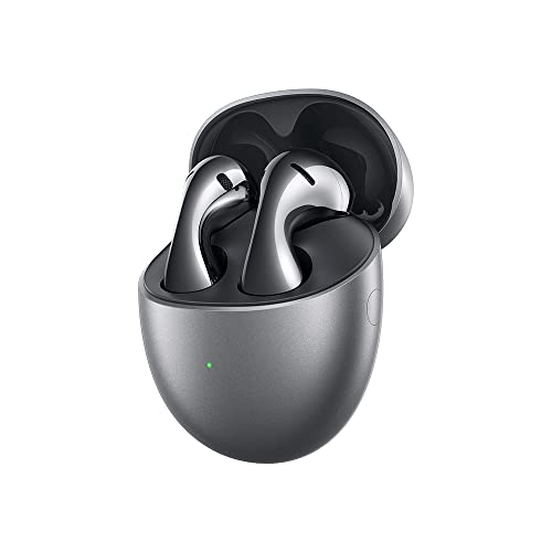 Huawei FreeBuds 5 Wireless Bluetooth 5.2 Kopfhörer, iOS & Android, mit hochauflösendem Zertifikat, Open-Fit-Design, doppelte Verbindung, 30 Stunden Akkulaufzeit, IP54, Silber Huawei FreeBuds 5 Wireless Bluetooth 5.2 Kopfhörer, iOS & Android, mit hochauflösendem Zertifikat, Open-Fit-Design, doppelte Verbindung, 30 Stunden Akkulaufzeit, IP54, Silber von HUAWEI