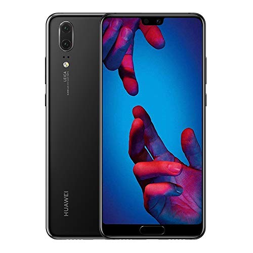 Huawei P20 128 GB 5,8 Zoll FHD+ FullView Android 8.1 SIM-freies Smartphone mit VEHO-Kopfhörern, Single SIM, UK-Version, Schwarz von HUAWEI