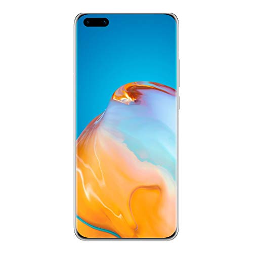 Huawei P40 Pro (5G) ELS-NX9 Dual/Hybrid-SIM 256 GB (GSM | nicht CDMA) Factory Smartphone entsperrt (Silver Frost) – Internationale Version von HUAWEI