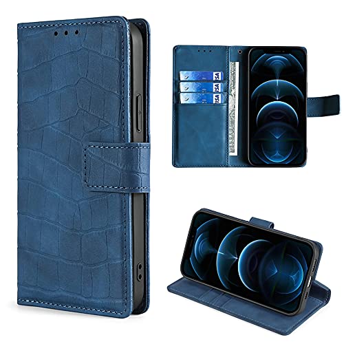 HUAYIJIE GKFGEY Flip Case für Huawei Y7 2019 DUB-LX1 Hülle Handy Ständer Cover Blau von HUAYIJIE