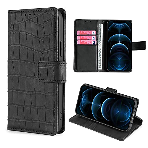 HUAYIJIE GKFGEY Flip Hülle Für LG V40 ThinQ Hülle Handyhülle Case Cover [schwarz] von HUAYIJIE