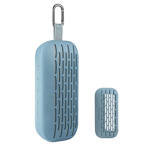 HUAYUWA, Schutzhülle aus weichem Silikon (blau), kompatibel mit der Schutzhülle für tragbare Bose SoundLink Flex Bluetooth-Lautsprecher von HUAYUWA