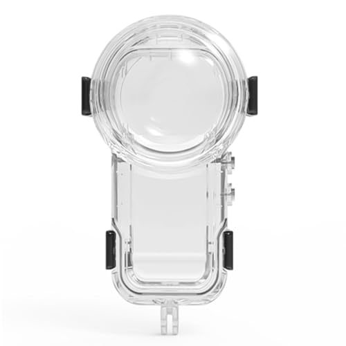 HUAYUWA 60 m unsichtbares Tauchgehäuse, kompatibel mit Insta360 X5, Unterwasserfotografie-Gehäuse für Insta 360 X5 Action-Kamera, wasserdichtes Gehäuse, Zubehör (Basishalterung) von HUAYUWA