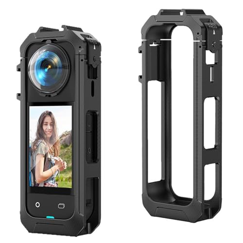HUAYUWA Kunststoff-Kamerarahmen-Käfig kompatibel mit Insta360 X5, magnetische Schnellverschluss-Schnittstelle, Schutzhülle für Insta 360 X5 Panorama-Action-Kamera-Blende Zubehör HUAYUWA Kunststoff-Kamerarahmen-Käfig kompatibel mit Insta360 X5, magnetische Schnellverschluss-Schnittstelle, Schutzhülle für Insta 360 X5 Panorama-Action-Kamera-Blende Zubehör von HUAYUWA