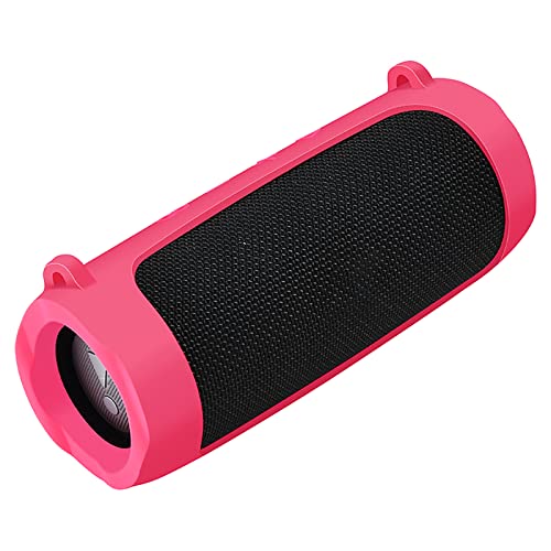 HUAYUWA Silikonhülle (Rose Pink) kompatibel mit JBL FLIP6/FLIP5 Tragbarer Bluetooth-Lautsprecher - Kratzfeste weiche Schutzhülle von HUAYUWA