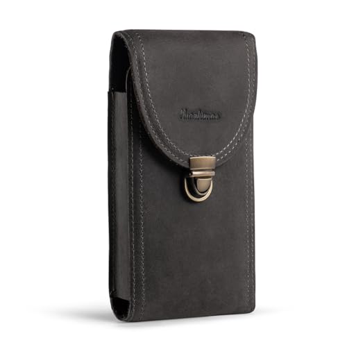 HUAZHIMAO Leder Gürteltasche Herren für iPhone 16 Pro Max 16 Plus Handytasche Holster Kompatibel mit Gürtel Galaxy S23+, S22 S23 Ultra 5G, S24 Ultra,Handy Gürtel Tasche Handy mit Gürtelclip (Grau) HUAZHIMAO Leder Gürteltasche Herren für iPhone 16 Pro Max 16 Plus Handytasche Holster Kompatibel mit Gürtel Galaxy S23+, S22 S23 Ultra 5G, S24 Ultra,Handy Gürtel Tasche Handy mit Gürtelclip (Grau) von HUAZHIMAO