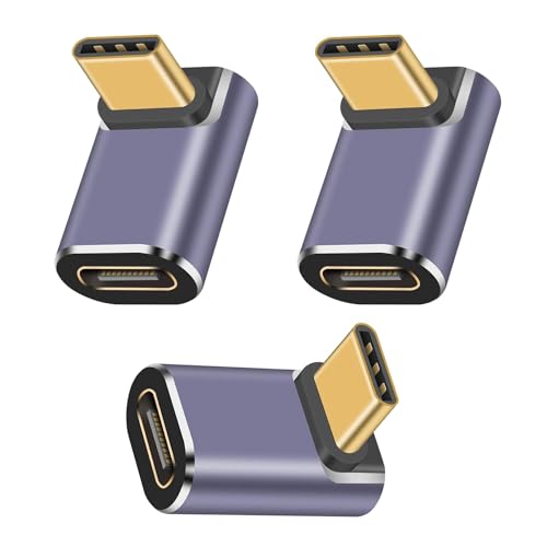 HUAZIZ 3 Stück USB C 90° Adapter Typ C, USB C Typ C Mann zu Frau Adapter, USB C Abgewinkelt Adapter, USB C Winkeladapter, USB C 90 Grad Adapter, C Stecker zu C Buchse USB C Extender Adapter Typ-C HUAZIZ 3 Stück USB C 90° Adapter Typ C, USB C Typ C Mann zu Frau Adapter, USB C Abgewinkelt Adapter, USB C Winkeladapter, USB C 90 Grad Adapter, C Stecker zu C Buchse USB C Extender Adapter Typ-C von HUAZIZ