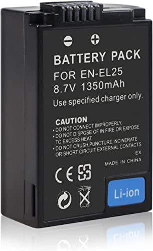 EN-EL25 Kamera-Akku Kompatibel mit Nikon 4241 Z50 Z FC Mirrorless Digital Camera Rechargeable Li-ion Battery Z 50 Z FC EN-EL25 ENEL25 EN-EL25a(8.7V 1350mAh) von HUBEI