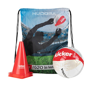 HUDORA® Fußball-Set KICKER EDITION weiß/rot, 1 Set von HUDORA®