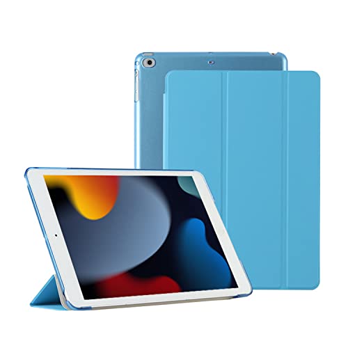 HUEZOE Hülle für iPad 9.7 Zoll 2018/2017 - Ultradünn Schutzhülle PU Leder Tasche Klappständer Schutzhülle Auto Schlaf/Wach für 9.7" iPad 6. Generation / 5. Generation, Hellblau von HUEZOE