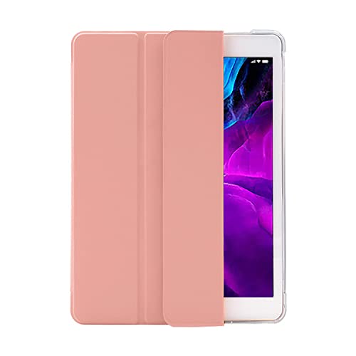 HUEZOE iPad 10.2 Zoll Hülle, iPad 9/8/7 Generation (Modell 2021/2020/2019 Modell), Klappbarer Ständer Schutzhülle mit Stifthalter, Wake Up/Sleep Auto Cover, Rosa von HUEZOE