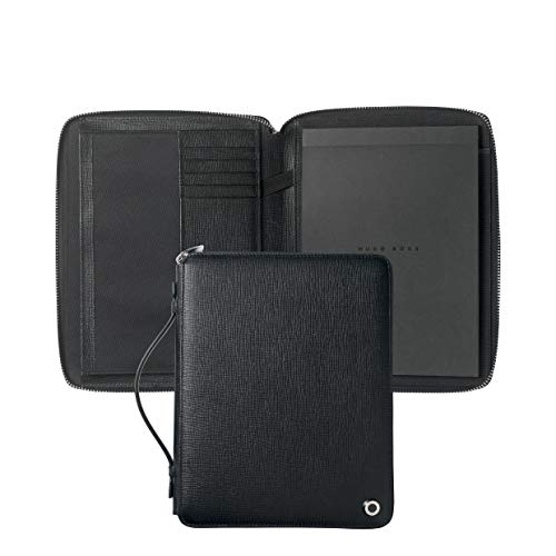 Conference zipped folder A5 Tradition Black von HUGO BOSS