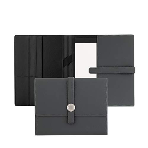 Hugo Boss A5 Schreibmappe Executive Grey Grau Polyurethane 40 Blatt Block, Maße: 170 x 230 x 20 mm HDM004H von HUGO BOSS