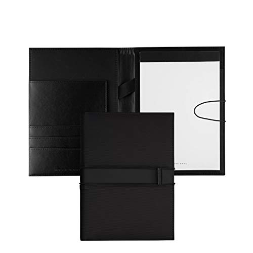 Hugo Boss A5 Schreibmappe Outline White Schwarz Nylon Maße: 245 x 209 x 37 mm, HDM002A von HUGO BOSS