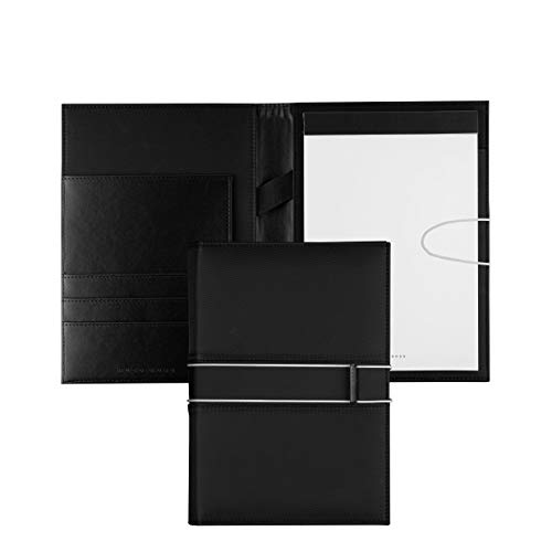 Hugo Boss A5 Schreibmappe Outline White Schwarz Weiß Nylon Maße: 245 x 209 x 37 mm, HDM002F von HUGO BOSS