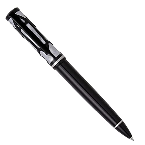 Hugo Boss Craft Kugelschreiber aus Messing in der Farbe Chrome, Länge: 14,3cm, Minenfarbe: Blau, HSS3084B von HUGO BOSS