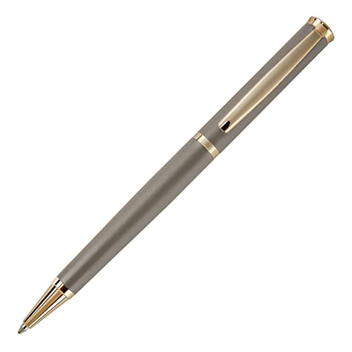 Hugo Boss Kugelschreiber Sophisticated Matte Taupe aus Messing hergestellt, Farbe: Pastellgrau, Abmessungen: 9.8 x 136 mm, HSC3114H von HUGO BOSS