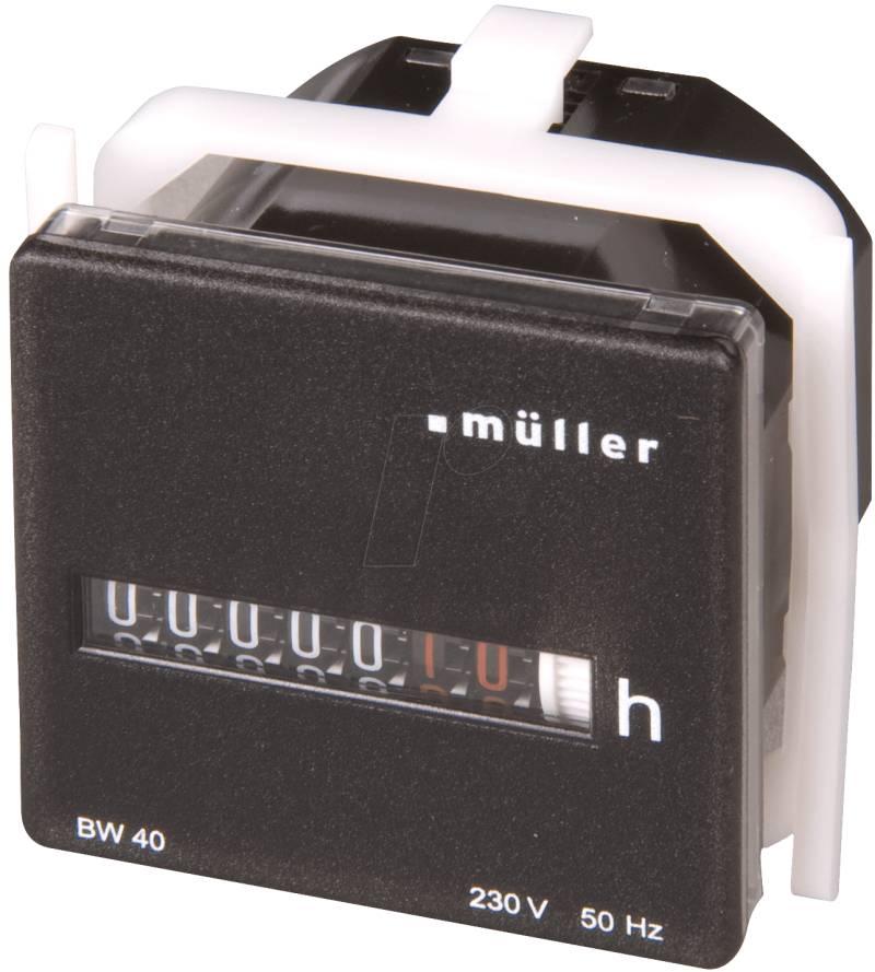 BW 40-18 - Betriebsstundenzähler für Schalttafel-Einbau von HUGO MÜLLER