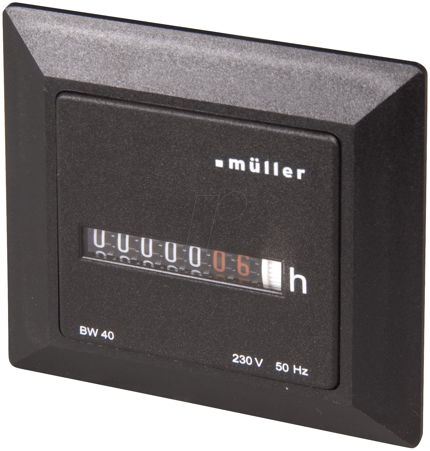 BW 40-38 - Betriebsstundenzähler für Schalttafel-Einbau von HUGO MÜLLER