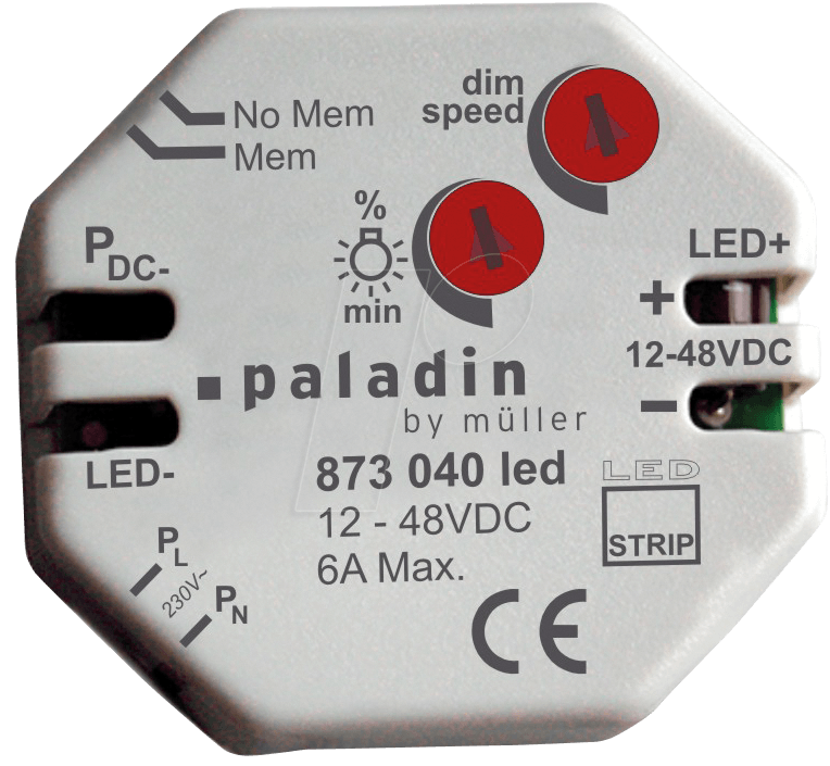 HM 873040 LED - Unterputzdimmer - LED, 12 - 48 V DC von HUGO MÜLLER