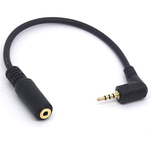 90 Grad Winkel 2,5 mm Stecker auf Buchse Kabel Kopfhörer Audio Konverter 4-polig Stereo Adapter von HUHANGGod