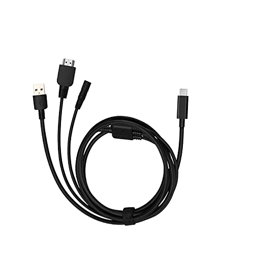 HUION 3-in-1 Kabel für KAMVAS 22 und KAMVAS 22 Plus Grafik-Zeichenmonitor USB-C zu HDMI+USB-A Stromkabel von HUION