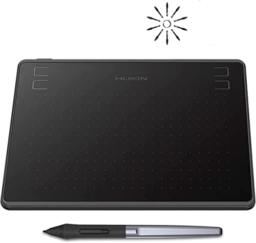 HUION HS64 Graphic Tablet 5080 lpi 160 x 102 mm USB Black von HUION