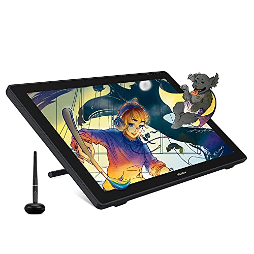 HUION Kamvas 24 Grafiktablett mit Display, 2.5K QHD 23,8 Zoll Drawing Tablet, Grafikmonitor mit 8192 Drucksensitivität Batterielosem Stift und verstellbarem Ständer - für Remote Office & E-Learning von HUION