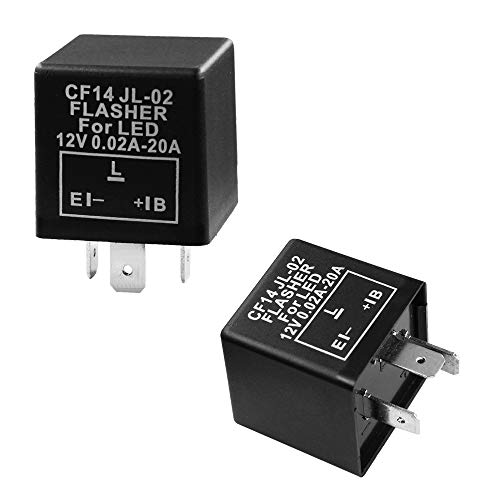 HUIQIAODS LED-Blinkrelais CF14 JL-02 3-polig Fix Blitzrate Signal Licht anmachen von HUIQIAODS