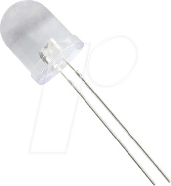 10034B2C-CSB-A - LED 10mm, bedrahtet, blau, 2000 mcd, 25° von HUIYUAN OPTO-ELECTRONIC