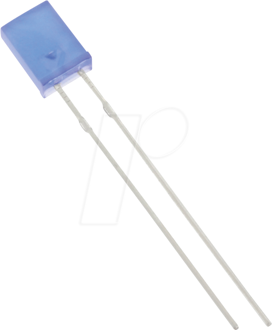 2534B2D-KHC-C - 2x5mm LED rechteckig, blau 600 mcd, 120° von HUIYUAN OPTO-ELECTRONIC
